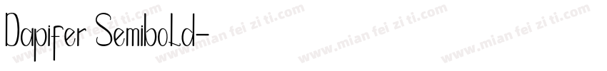 Dapifer Semibold字体转换